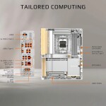 Motherboard GIGABYTE X870E AERO X3D WOOD Socket AM5 ATX - Imagen 9