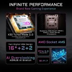 Motherboard GIGABYTE X870 AORUS ELITE X3D ICE Socket AM5 ATX - Imagen 2