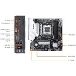 Motherboard GIGABYTE B840M GAMING PLUS WIFI6E Socket AM5 Micro ATX - Imagen 8