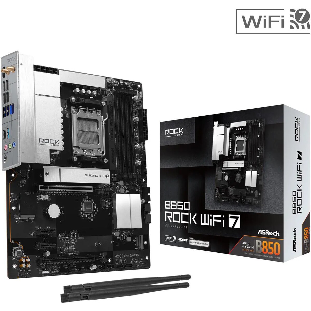 Motherboard ASRock B850 Rock WiFi 7 Socket AM5 ATX