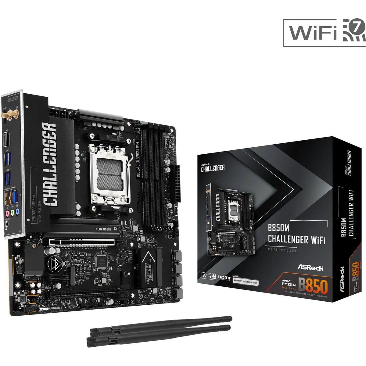 Motherboard ASRock B850M Challenger WiFi Socket AM5 Micro ATX