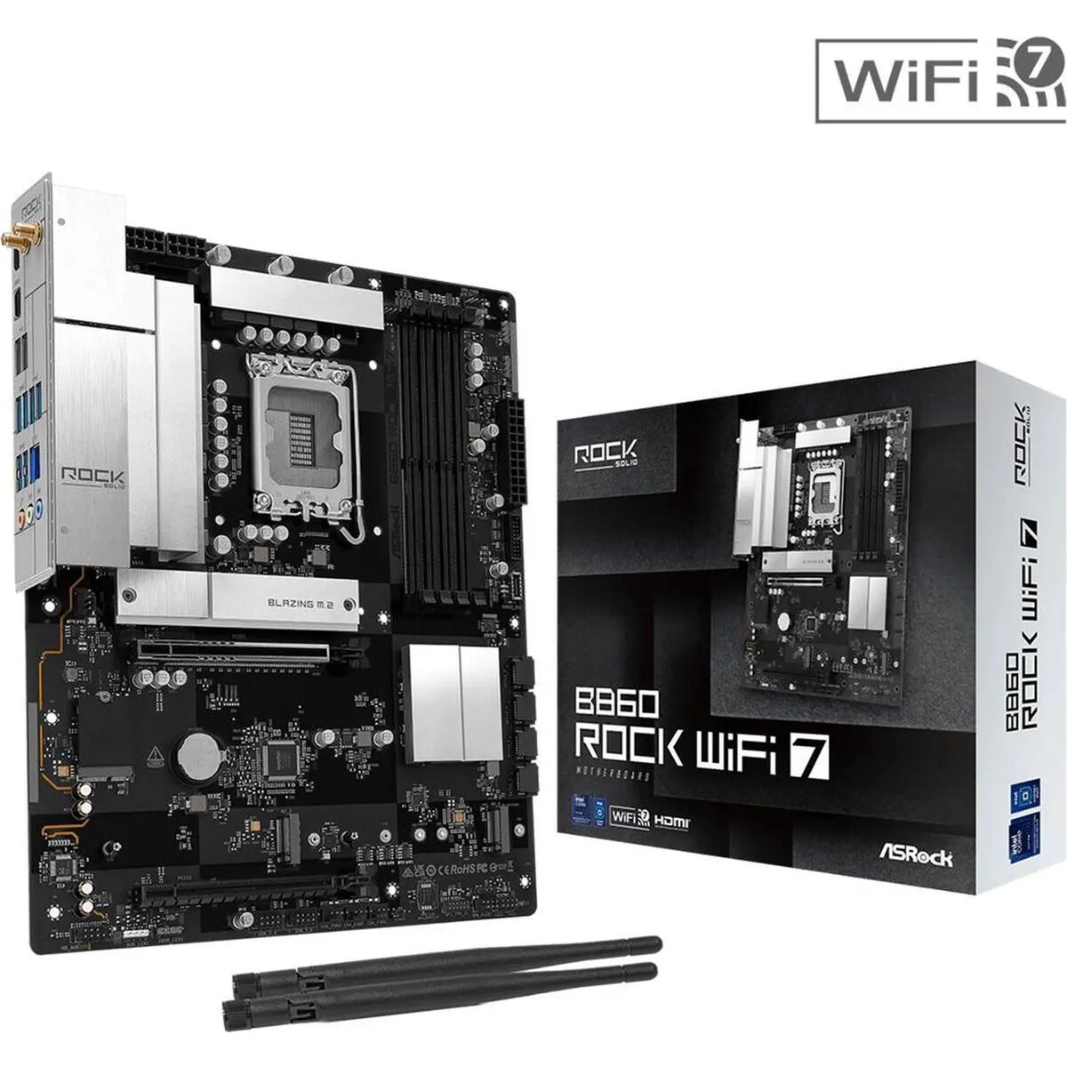 Motherboard ASRock B860 Rock WiFi 7 Socket LGA1851 ATX