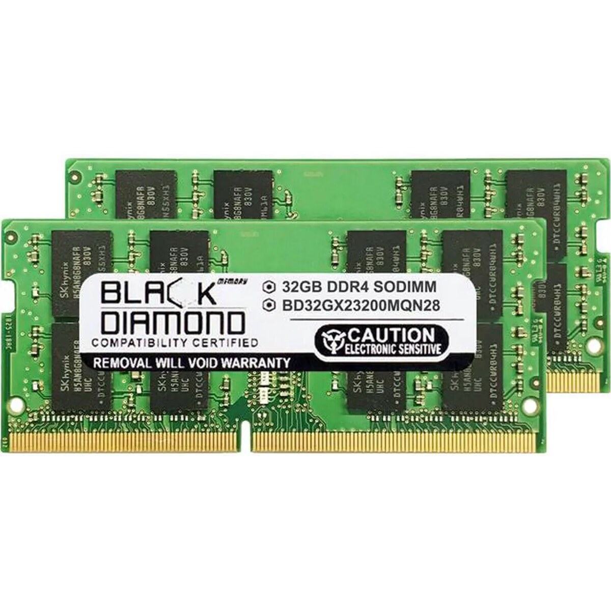 Memoria RAM Laptop Black Diamond 64GB DDR4 3200 MHz