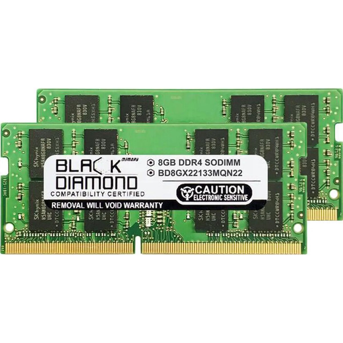 Memoria RAM Laptop Black Diamond Memory BD8GX22133MQN22 16GB (2 x 8GB) 260-Pin DDR4 2133 Mhz CL15