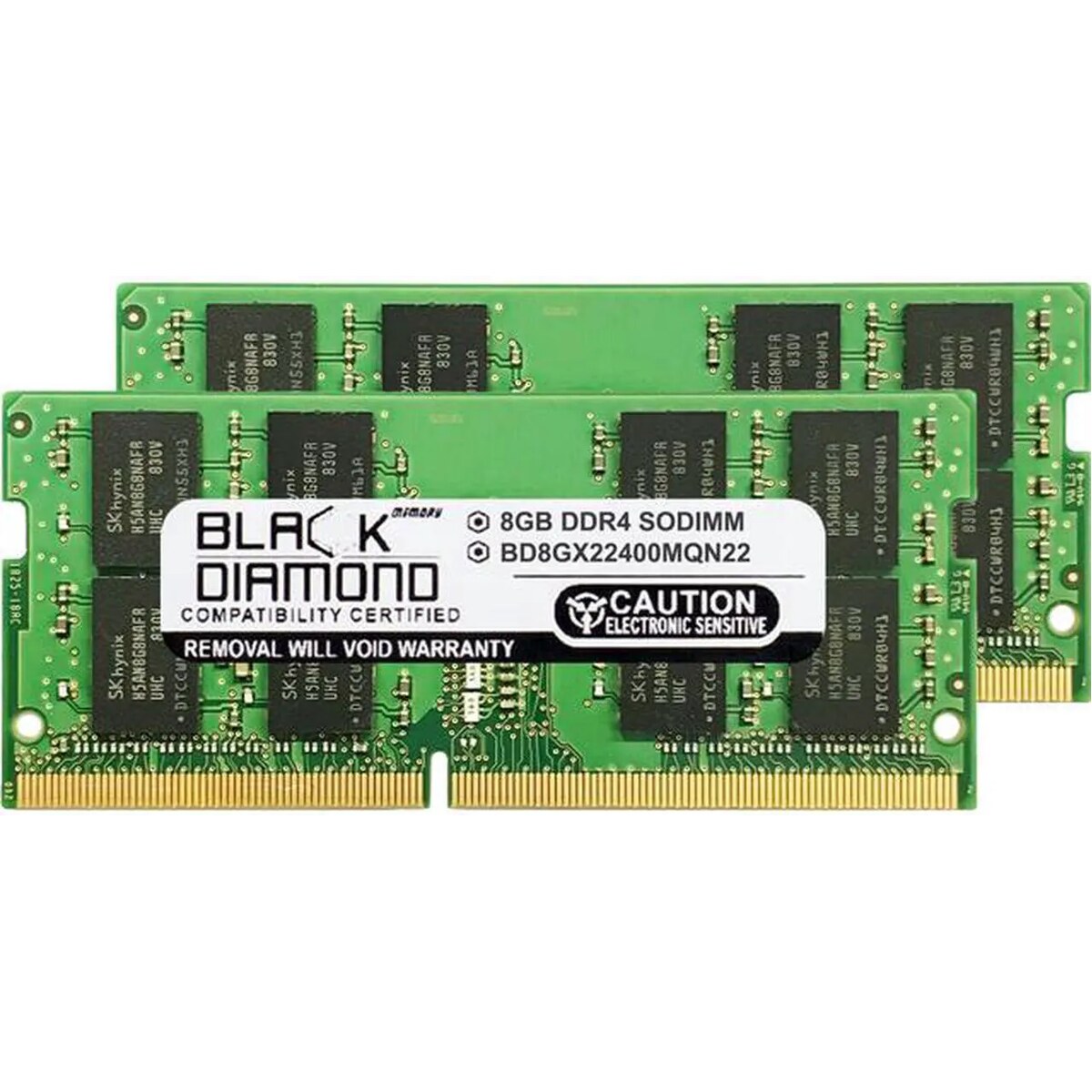 Memoria RAM Laptop Black Diamond Memory BD8GX22400MQN22 16GB (2 x 8GB) 260-Pin DDR4 2400 Mhz CL17
