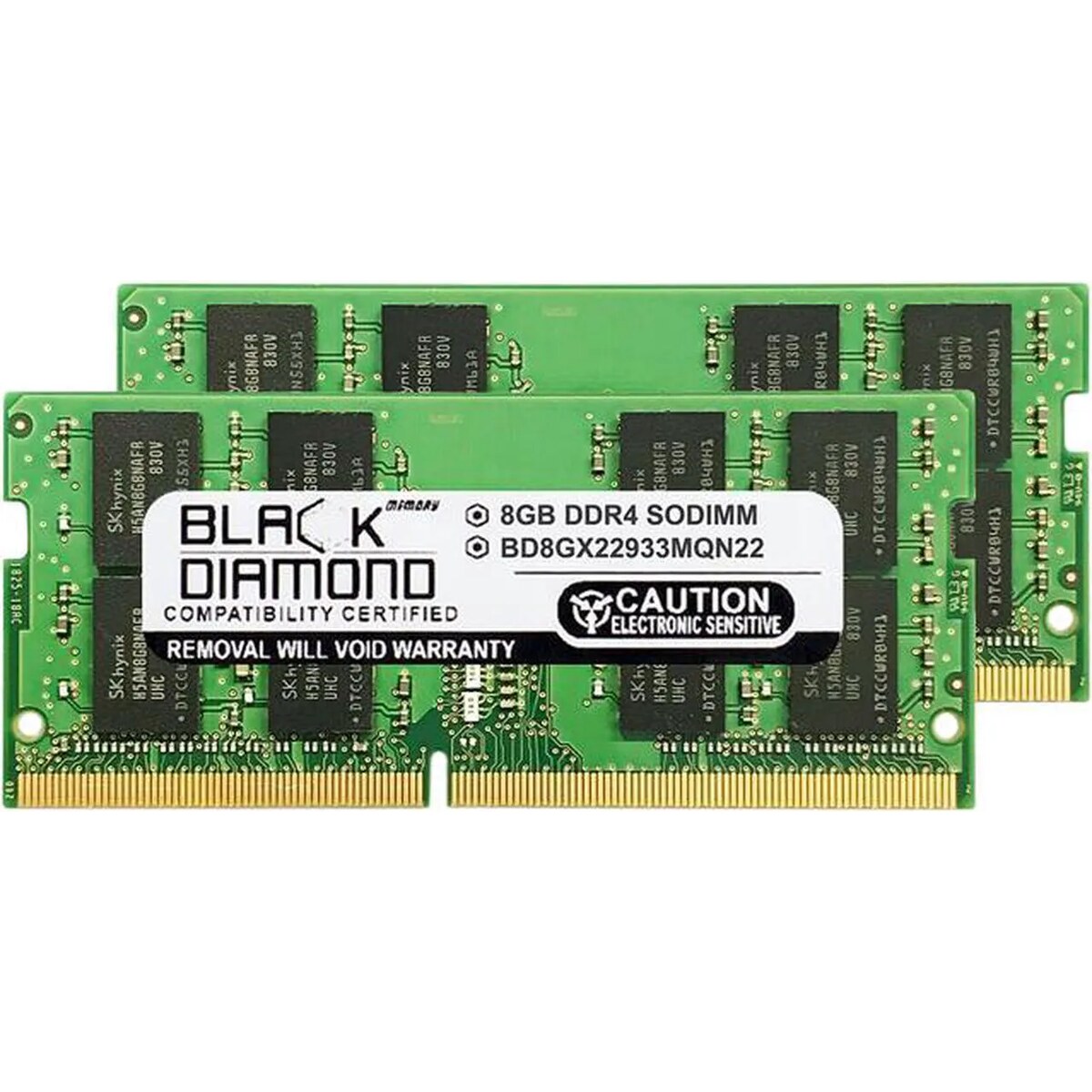Memoria RAM Laptop Black Diamond Memory BD8GX22933MQN22 16GB (2 x 8GB) 260-Pin DDR4 2933 Mhz CL21