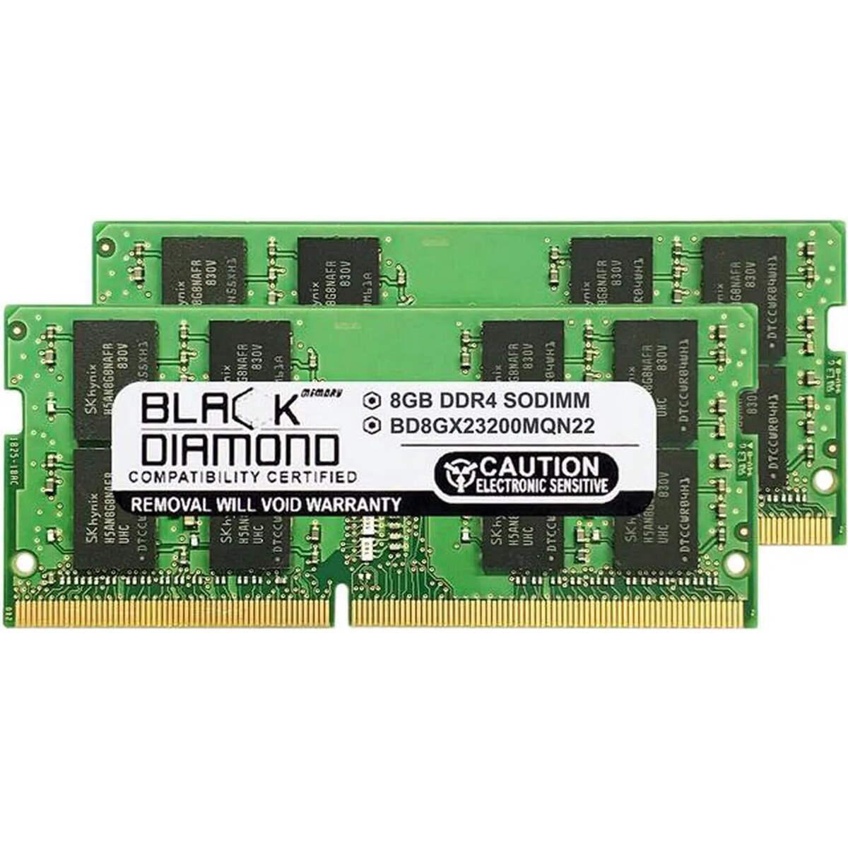 Memoria RAM Laptop Black Diamond Memory BD8GX23200MQN22 16GB (2 x 8GB) 260-Pin DDR4 3200 Mhz CL22