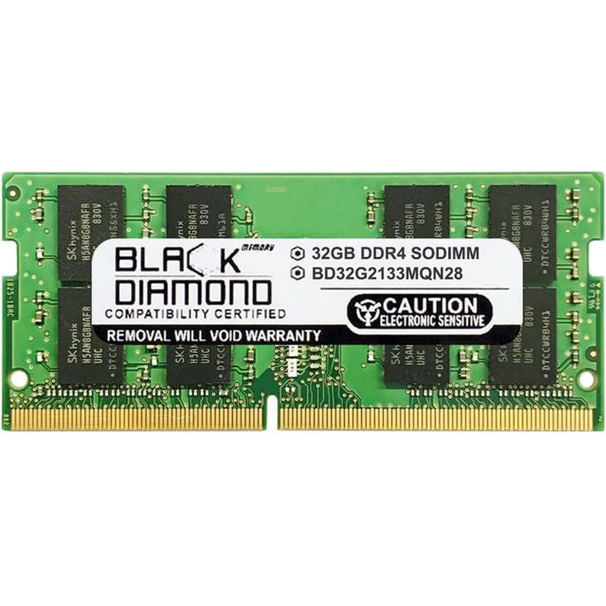 Memoria RAM Laptop Black Diamond Memory BD32G2133MQN28 32GB 260-Pin DDR4 2133 Mhz CL15