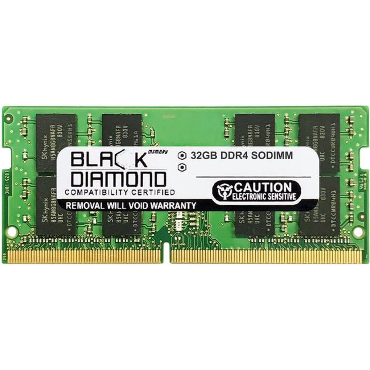 Memoria RAM Laptop Black Diamond Memory BD32G3200MQN28 32GB (1 x 32GB) 260-Pin DDR4 3200 MHz CL22