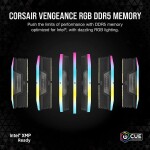 Memoria RAM Corsair Vengeance RGB 16GB (2 x 8GB) 288-Pin DDR5 5600 Mhz CL40 - Imagen 4