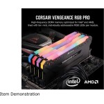 Memoria RAM Corsair Vengeance RGB Pro 16GB (2 x 8GB) 288-Pin DDR4 3200 MHz CL16 - Imagen 4