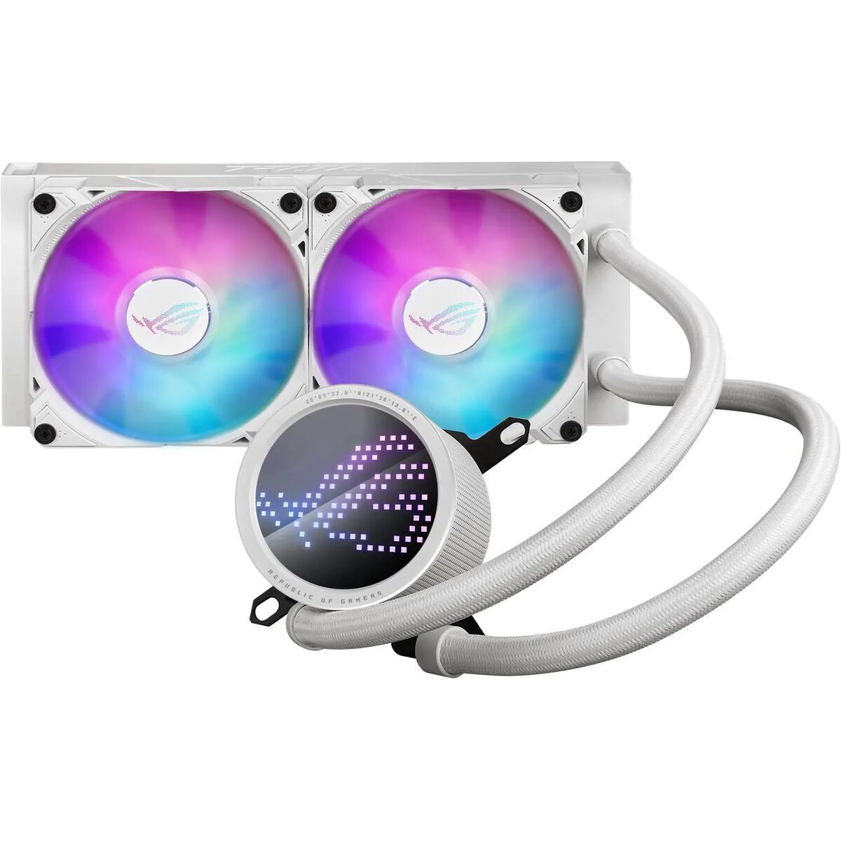 Refrigeración Líquida - ASUS ROG Ryuo III 240 - White - Radiador 240mm - 2 Fans 120mm - AMD AM4/AM5 | Intel LGA 1700/1851