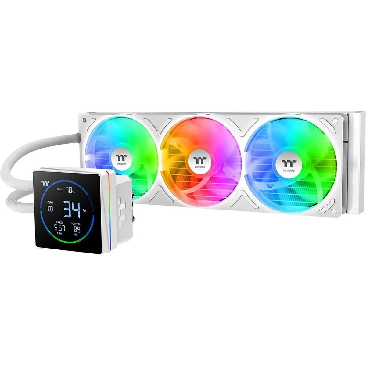 Refrigeración Líquida - Thermaltake TH360-S V3 - White - Radiador 360mm - 3 Fans 120mm - AMD AM4/AM5 | Intel LGA 1700/1851