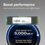 Disco Duro Solido SSD Crucial E100 480GB PCIe M.2 2280 hasta 5000 MB/s - Imagen 7