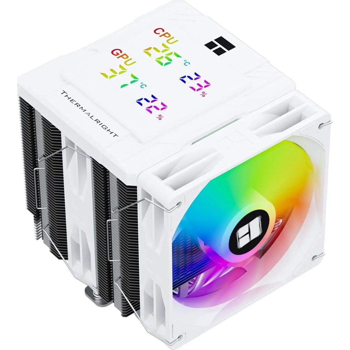 Disipador - Thermalright Peerless Assassin 120 Digital - White - Radiador N/D - 2 Fans 120mm - AMD AM4/AM5 | Intel LGA 1700/1851