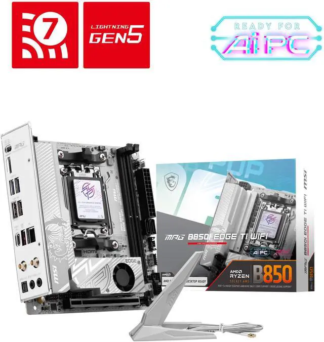 Disco Duro Solido SSD MSI B850I EDGE TI WIFI Mini ITX