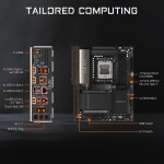 Motherboard GIGABYTE X870E AERO X DK WOOD Socket AM5 ATX - Imagen 4