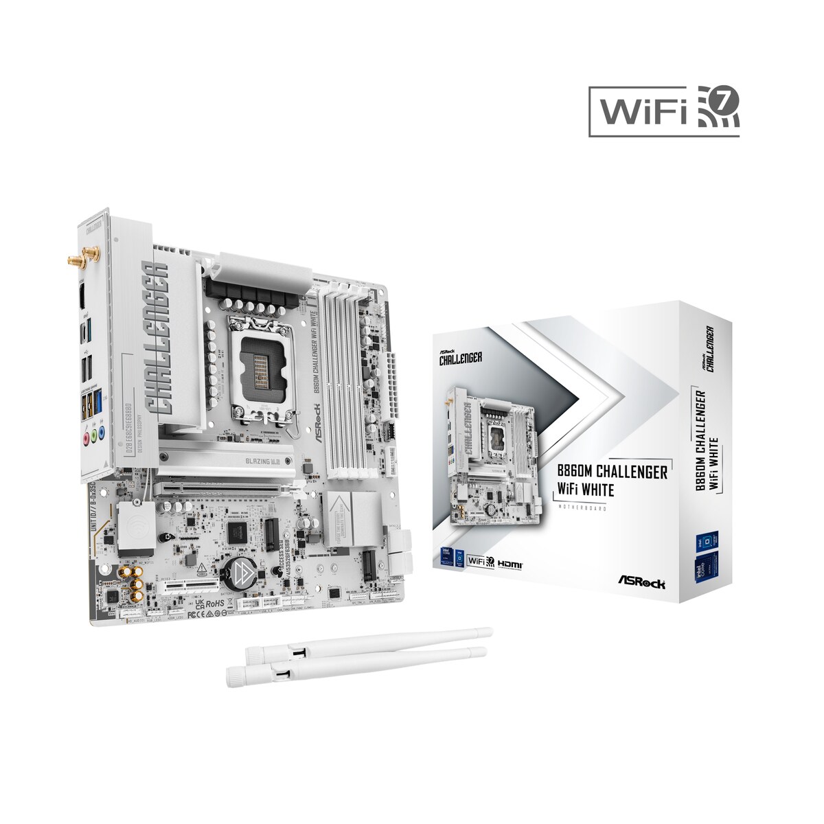 Motherboard ASRock B860M Challenger WiFi White Socket LGA 1851 ATX