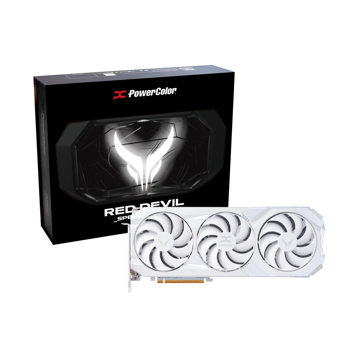 Tarjeta de video PowerColor Red Devil White Radeon RX 9070 XT 16GB OC