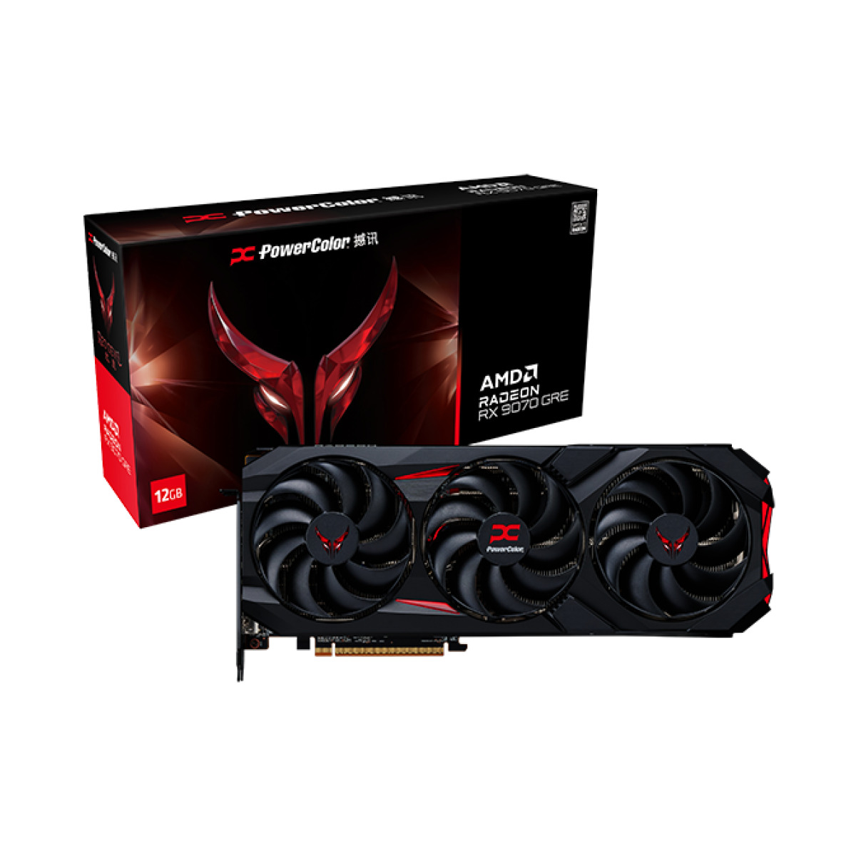 Tarjeta de video PowerColor Red Devil Radeon RX 9070 GRE 12GB OC