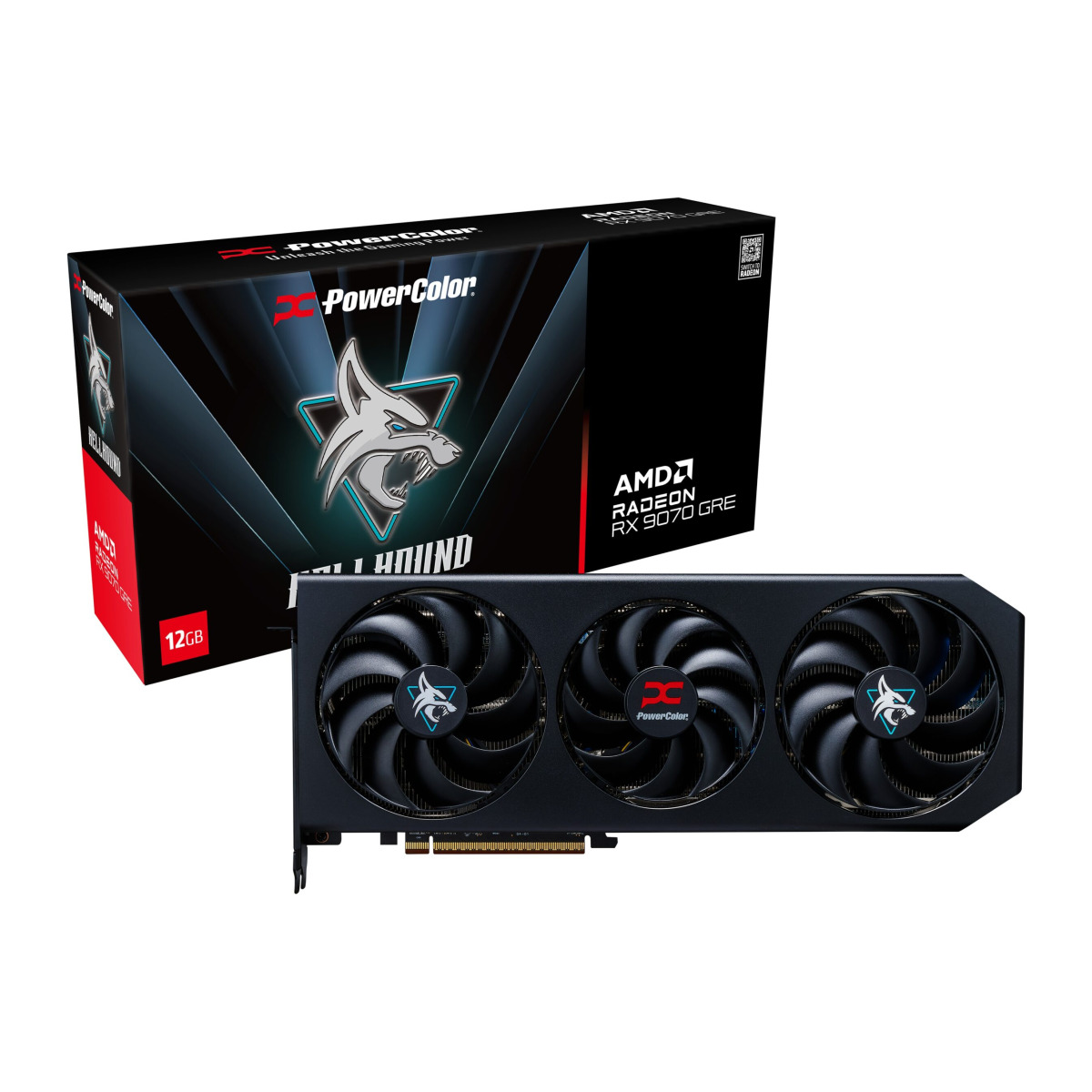 Tarjeta de video PowerColor Hellhound Radeon RX 9070 GRE 12GB OC