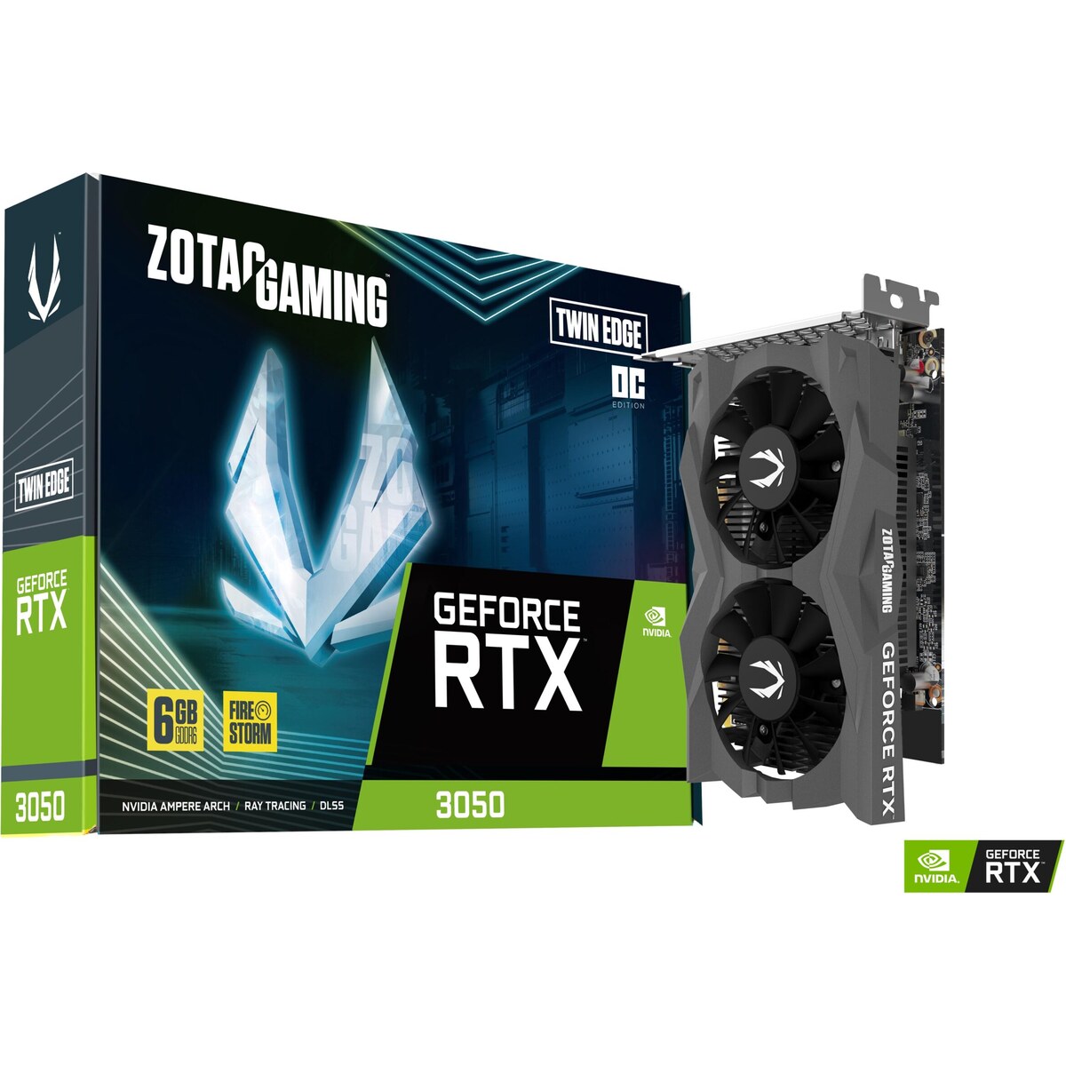 Tarjeta de video Zotac Twin Edge OC GeForce RTX 3050 6GB GDDR6