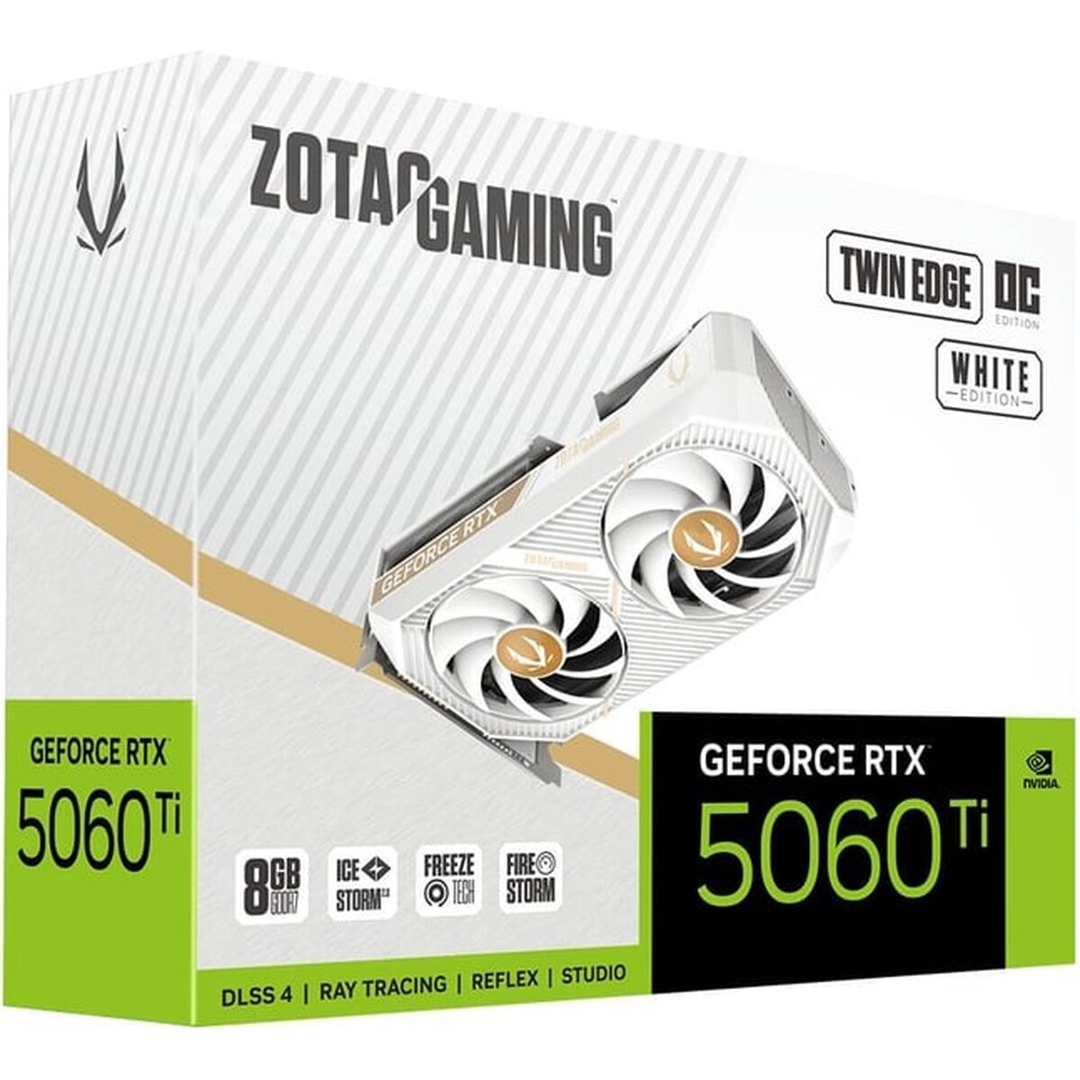 Tarjeta de video Zotac Gaming GeForce RTX 5060 Ti Twin Edge OC White 8GB GDDR7
