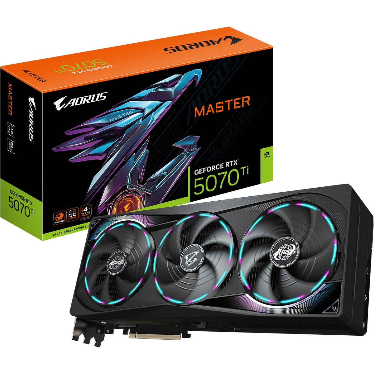 Tarjeta de video GIGABYTE AORUS GeForce RTX 5070 Ti Master 16GB