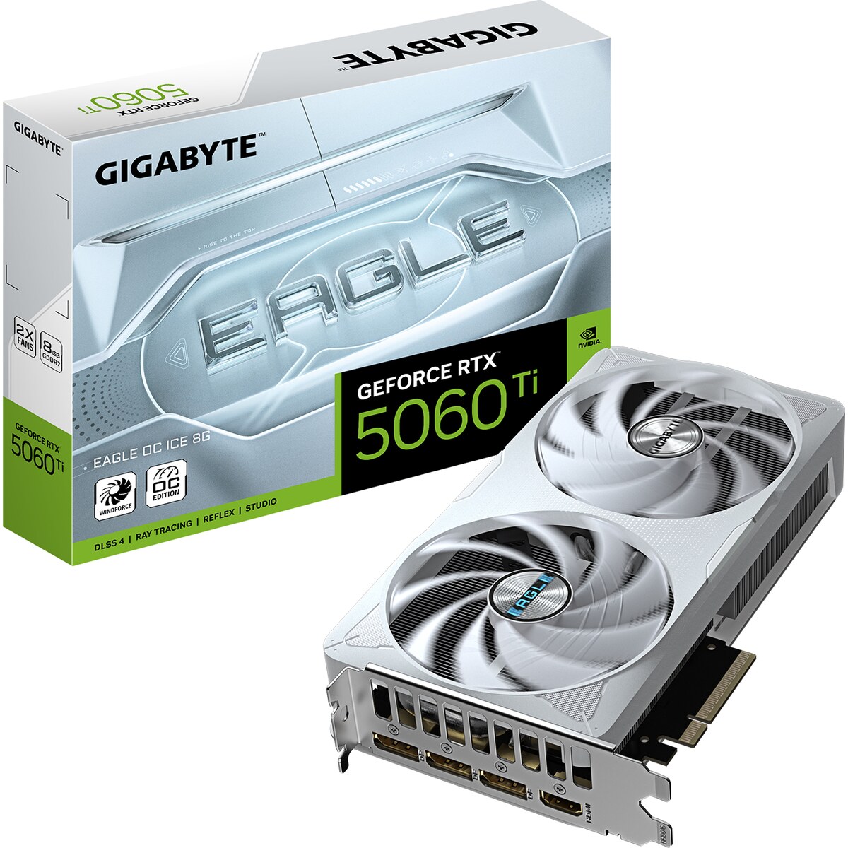 Tarjeta de video Gigabyte Eagle GeForce RTX 5060 Ti 8GB OC ICE