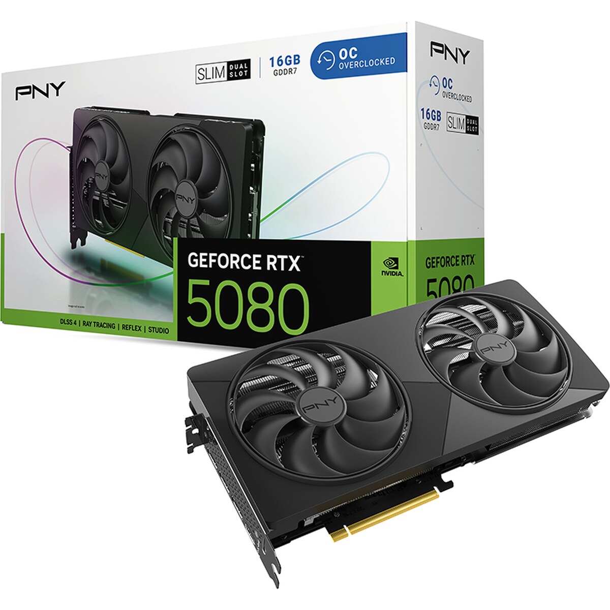 Tarjeta de video PNY Slim GeForce RTX 5080 16GB OC