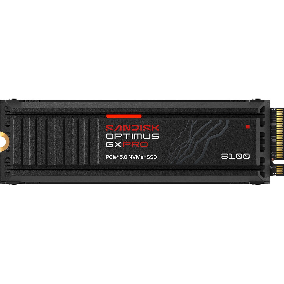 Disco Duro Solido SSD SanDisk Optimus GX PRO 8100 1TB con Heatsink PCI-Express Gen 5.0 x4 M.2 2280 hasta 14900 MB/s