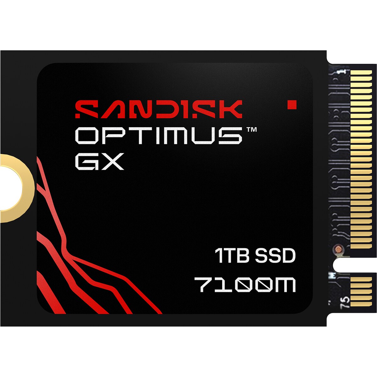 Disco Duro Solido SSD SanDisk Optimus GX 7100M 1TB PCI-Express Gen 4.0 x4 M.2 2230-S3-M hasta 7250 MB/s