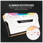 Memoria RAM CORSAIR Vengeance RGB Pro 32GB (2 x 16GB) 288-Pin DDR4 3200 MHz CL16 – White - Imagen 4