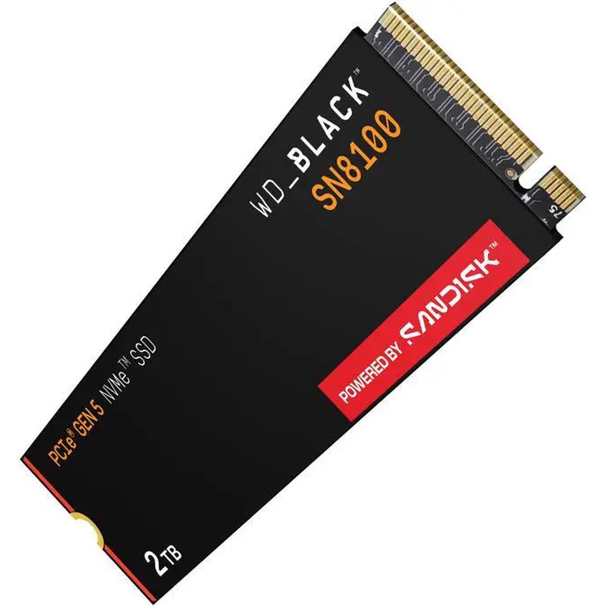 Disco Duro Solido SSD Western Digital WDS200T1X0M-00CMT0 2 TB PCIe Gen 5.0 x4 M.2 2280 hasta 14900 MB/s
