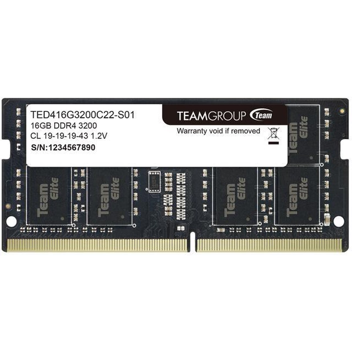 Memoria RAM TeamGroup Elite 16 GB DDR4 3200MHz CL22 SO-DIMM
