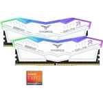 Memoria RAM Team T-Force Delta RGB 32 GB (2 x 16 GB) DDR5 6000MHz CL38 Blanca