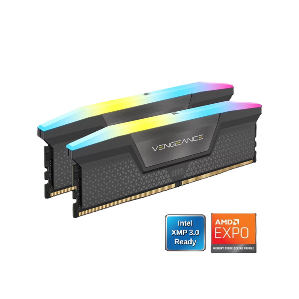 Memoria RAM Corsair Vengeance RGB 16 GB DDR5 6000MHz CL36 Gris