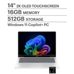 HP OmniBook 5 14" 2K OLED Touchscreen  –  Snapdragon X Plus – 16GB DDR5 – 512GB SSD – Silver - Imagen 5
