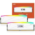 Memoria RAM V-COLOR OLED XFinity+ DDR5 32GB (2 x 16GB) 288-Pin DDR5 8000 MHz CL40 – White - Imagen 2