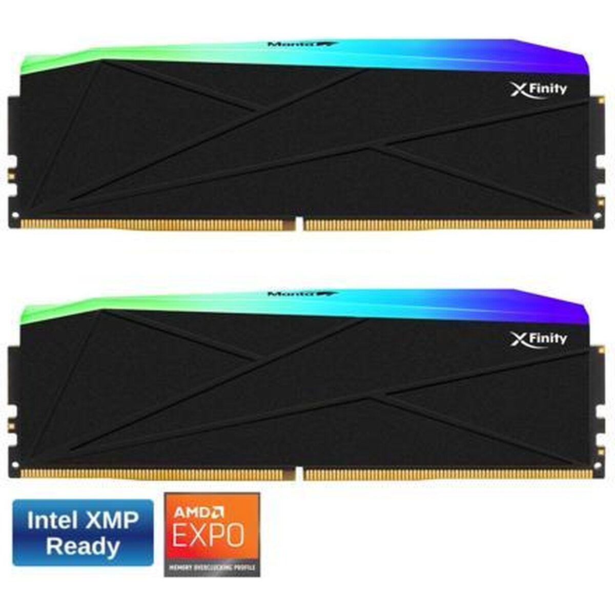Memoria RAM V-Color Manta XFinity RGB 32 GB (2 x 16 GB) DDR5 6000MHz CL30 Negra