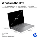 HP OmniBook X 16" 2K 120Hz Touch Screen – AMD Ryzen AI 7 – 16GB DDR5 – 512GB SSD - Silver - Imagen 7
