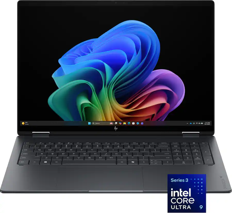 HP OmniBook X Flip 2-in-1 16" 3K OLED 120Hz Touch Screen – Intel Core Ultra 9 386H – 32GB DDR5 – 1TB SSD - Gray