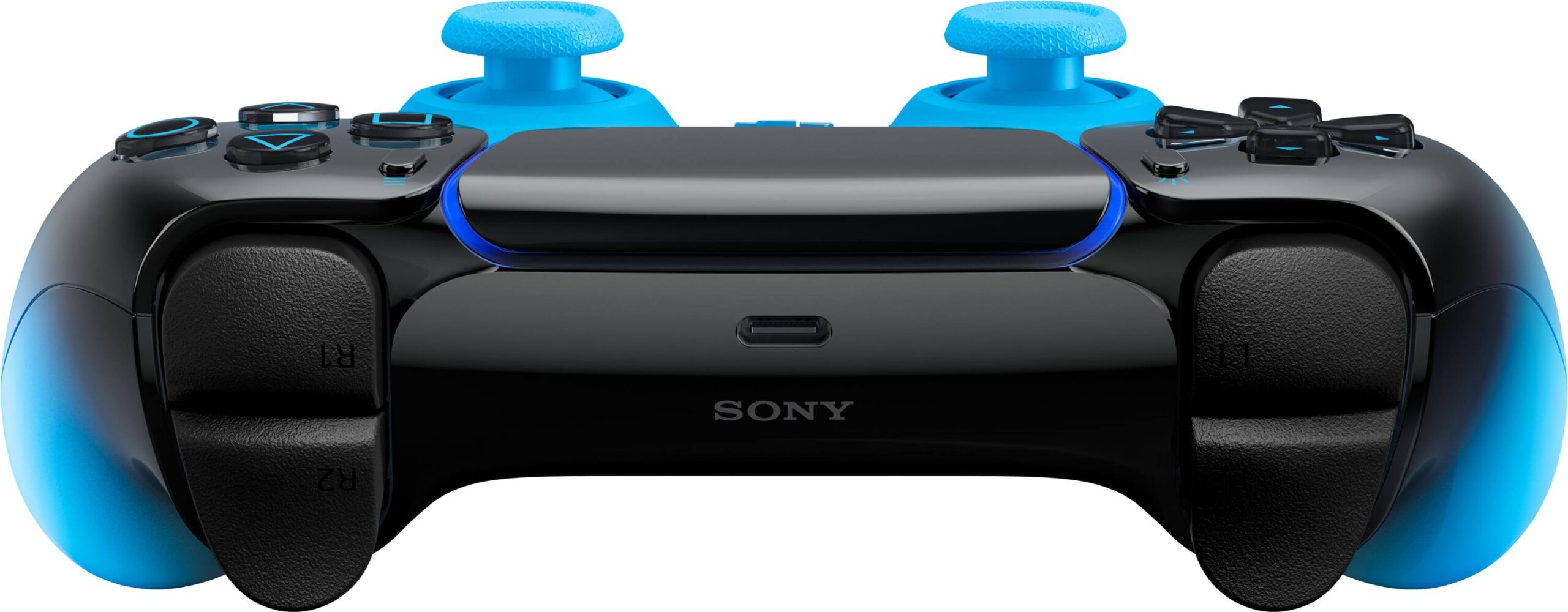 Control DualSense Rhythm Blue vista superior