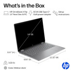 HP OmniBook X Flip 2-in-1 14" 2K OLED 120Hz Touch Screen – Intel Core Ultra 7 – 16GB DDR5 – 1TB SSD - Silver - Imagen 4