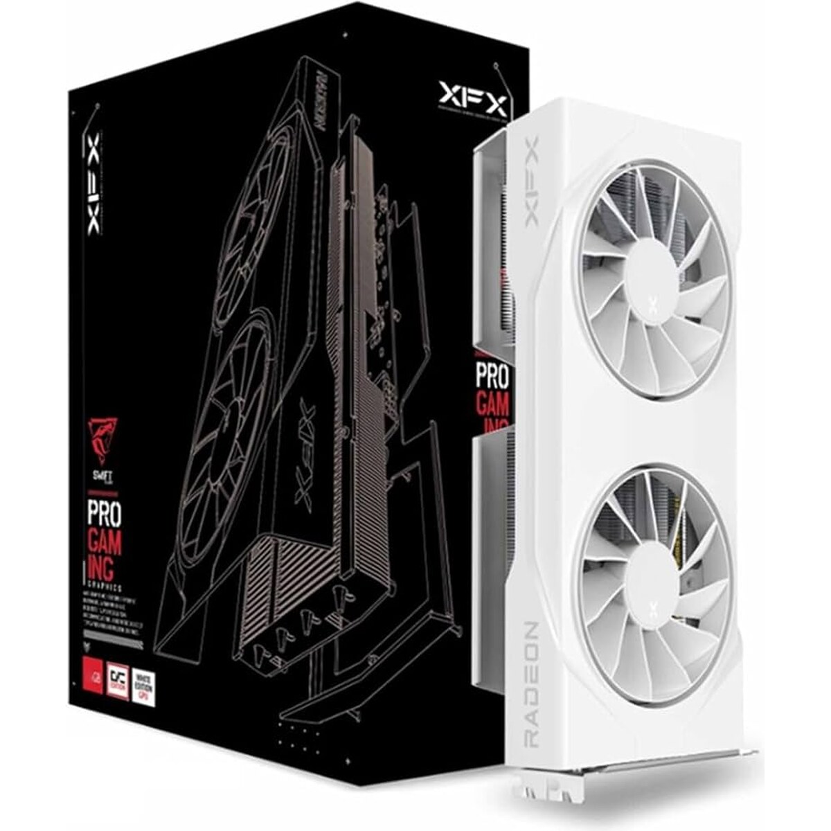 Tarjeta de video XFX Swift White Radeon RX 9060 XT 16GB OC