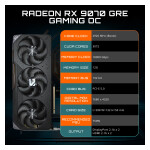 Tarjeta de video GIGABYTE Gaming Radeon RX 9070 GRE 12GB OC