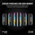 Memoria RAM CORSAIR Vengeance RGB 64GB (2 x 32GB) 288-Pin DDR5 5600 Mhz CL40 Color Negro - Imagen 4