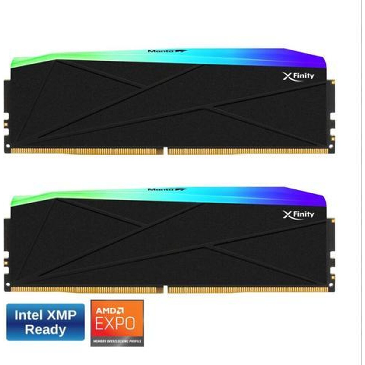 Memoria RAM V-COLOR Manta XFinity RGB DDR5 128GB (2 x 64GB) 288-Pin DDR5 6400 MHz CL32 – Black
